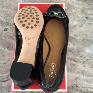 Brand new, never used Coach, black pumps..size 7.5